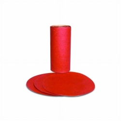 PSA RED ABRASIVE DISCS 5" P400A 100/RL